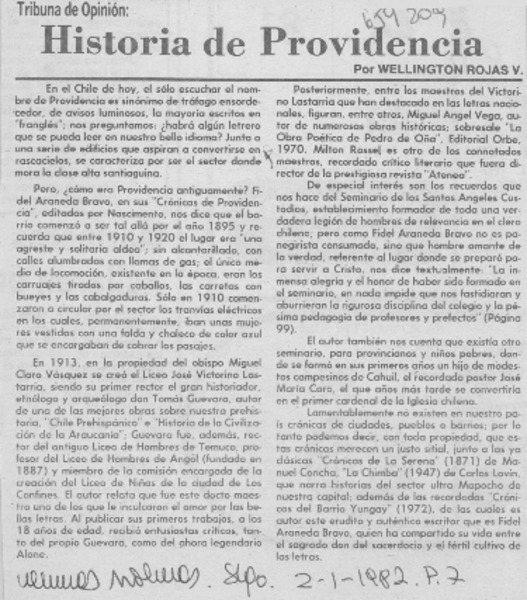 Historia de Providencia