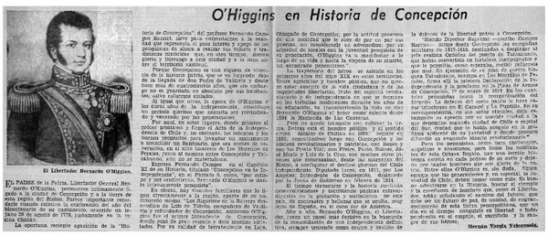 O'Higgins en historia de Concepción