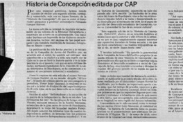 Historia de Concepción editada por CAP
