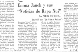Emma Jauch y sus "Noticias de Rapa-Nui"
