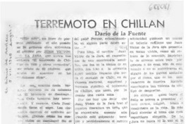 Terremoto en Chillán
