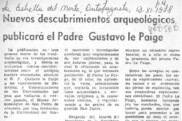 Nuevos decubrimientos arqueológicos publicará el Padre Gustavo le Paigne.