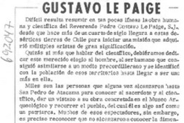 Gustavo Le Paige.