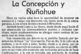 La Concepción y Nuñohue