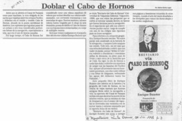 Doblar el Cabo de Hornos  [artículo] Marino Muñoz Lagos.