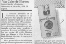 Vía Cabo de Hornos  [artículo] Hernán Poblete Varas.