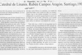 La catedral de Linares. Rubén Campos Aragón. Santiago, 1997.  [artículo].