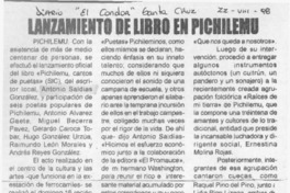 Lanzamiento de libro en Pichilemu  [artículo].