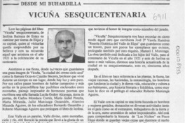 Vicuña sesquicentenaria  [artículo] Gustavo Rivera Flores.
