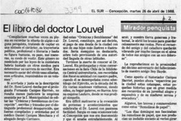 El libro del doctor Louvel  [artículo] Sergio Ramón Fuentealba.