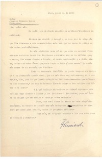 [Carta] 1953 jul. 1, Santiago, Chile [a] Joaquín Edwards Bello
