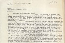 [Carta] 1959 noviembre 23, Santiago, [Chile] [a] Joaquín Edwards Bello