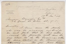 [Carta] 1883 enero 17, Londres, Inglaterra [a] Joaquín Edwards G.