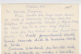 [Carta] 1959 octubre 22, [Santiago, Chile] [a] Joaquín Edwards Bello