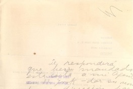 [Carta] [1947], [Los Angeles, California] [a] Ricordi Americana S.A., Buenos Aires, Argentina
