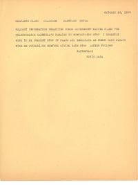 [Telegrama] 1959 oct. 30, [Pound Ridge, New York] [a] Benjamín Claro, Santiago, Chile