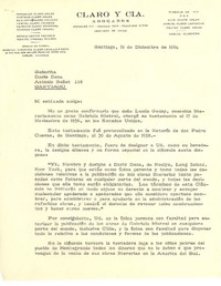 [Carta] 1964 dic. 19, Santiago, Chile [a] Doris Dana, Santiago