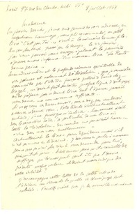 [Carta] 1947 jui. 8, Paris, Francia [a] Gabriela Mistral