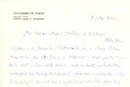 [Carta] 1960 jul. 8, Buenos Aires, Argentina [a] Esther de Cáceres, [Montevideo]