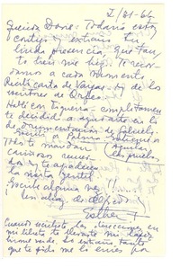 [Carta] 1966 ene. 31, Montevideo, [Uruguay] [a] Doris Dana, [New York]