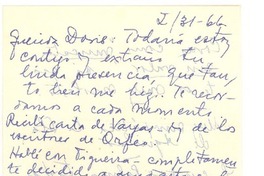[Carta] 1966 ene. 31, Montevideo, [Uruguay] [a] Doris Dana, [New York]