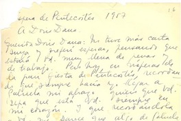 [Carta] 1957, [Montevideo, Uruguay] [al] Doris Dana, [New YorK]