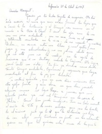 [Carta] 1957, abr. 25, Valparaíso, Chile [a] Margaret [Bates], [New York]