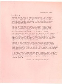 [Carta] 1960, feb. 21, [New York] [a] Radomiro Tomic, Santiago