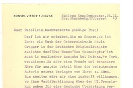 [Carta], 1949 nov. 26, Kempfenhausen, Alemania [a] [Gabriela Mistral]