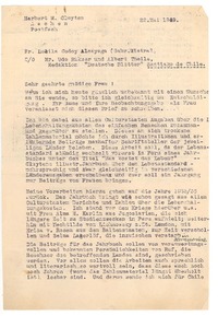 [Carta], 1949 mai. 22, Aachen, Alemania [a] [Gabriela Mistral]