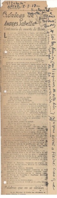 [Carta] 1957 feb. 18, Antofagasta, Chile [a] Mario Ferrero