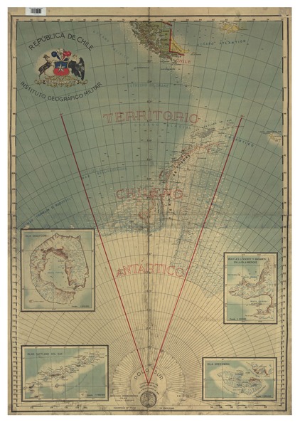 Territorio chileno antártico  [material cartográfico] Instituto Geográfico Militar.