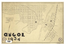 Angol 1934 numeración oficial de manzanas [material cartográfico] : de la Asociación de Aseguradores de Chile