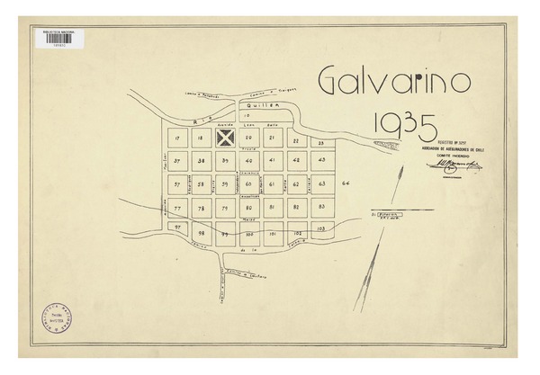 Galvarino 1935  [material cartográfico] Asociación de Aseguradores de Chile