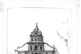 [Dibujo de la Iglesia de la Compañía, titulado "San Miguel. Compañía de Santiago 1839"]