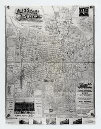 Plano de la ciudad de Santiago, con indicación de la nueva numeración de sus calles ..., 1897