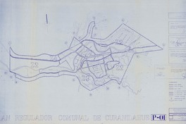 Plan regulador comunal de Curanilahue  [material cartográfico] I. Municipalidad de Curanilahue Dirección de Obras Municipales.