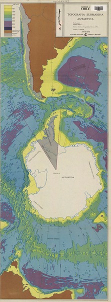Topografía submarina Antártica