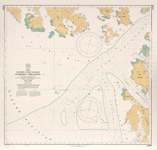 Acceso a los canales Cockburn y Brecknock Estrecho de Magallanes