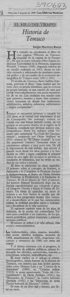 Historia de Temuco  [artículo] Sergio Martínez Baeza