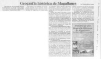 Geografía histórica de Magallanes.
