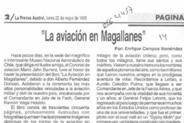 "La aviación en Magallanes"  [artículo] Enrique Campos Menéndez.
