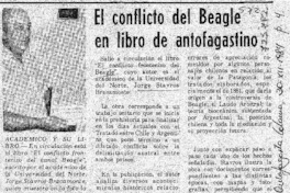El conflicto del Beagle en libro de antofagastino.