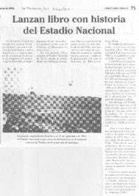 Lanzan libro con historia del Estadio Nacional