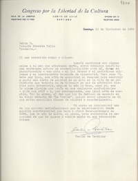 [Carta] 1959 diciembre 14, Santiago, [Chile] [a] Joaquín Edwards Bello