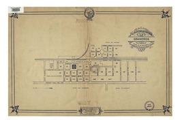 Plano de la ciudad de Graneros con la numeración oficial de las manazanas