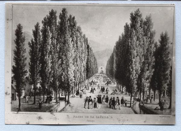 Paseo de La Cañada en Santiago