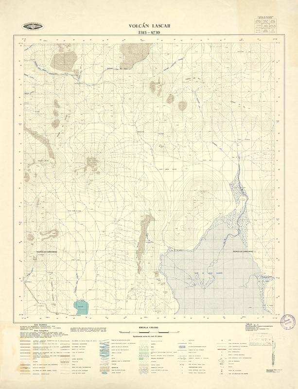 Volcán Lascar 2315 - 6730 [material cartográfico] : Instituto Geográfico Militar de Chile.