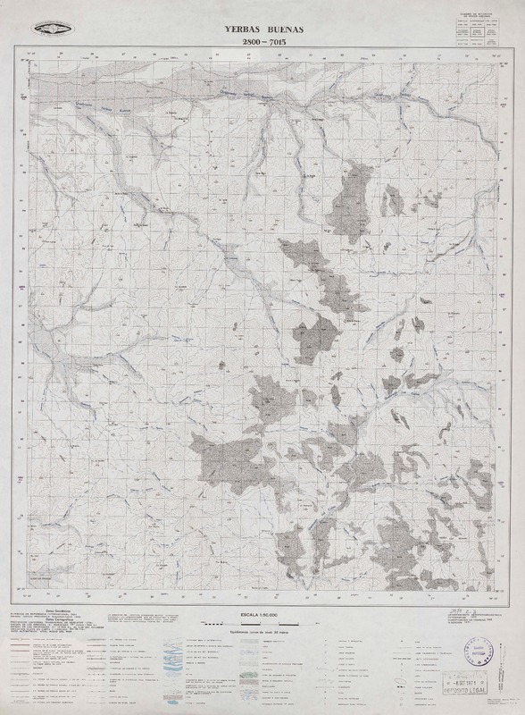 Yerbas Buenas 2800 - 7015 [material cartográfico] : Instituto Geográfico Militar de Chile.