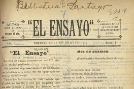El Ensayo (Concepción, Chile : 1914)